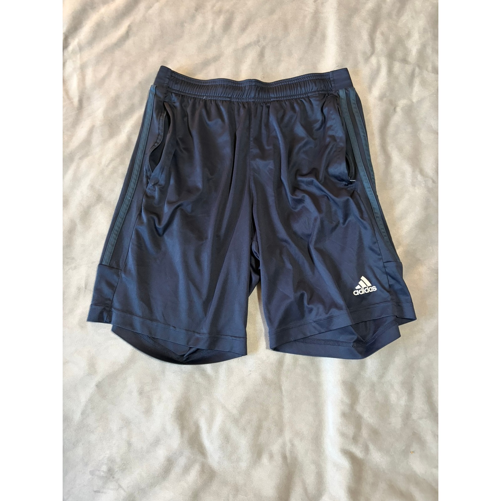 Adidas Mens Aeroready Navy Blue Athletic Training Shorts Im1031 Size Medium
